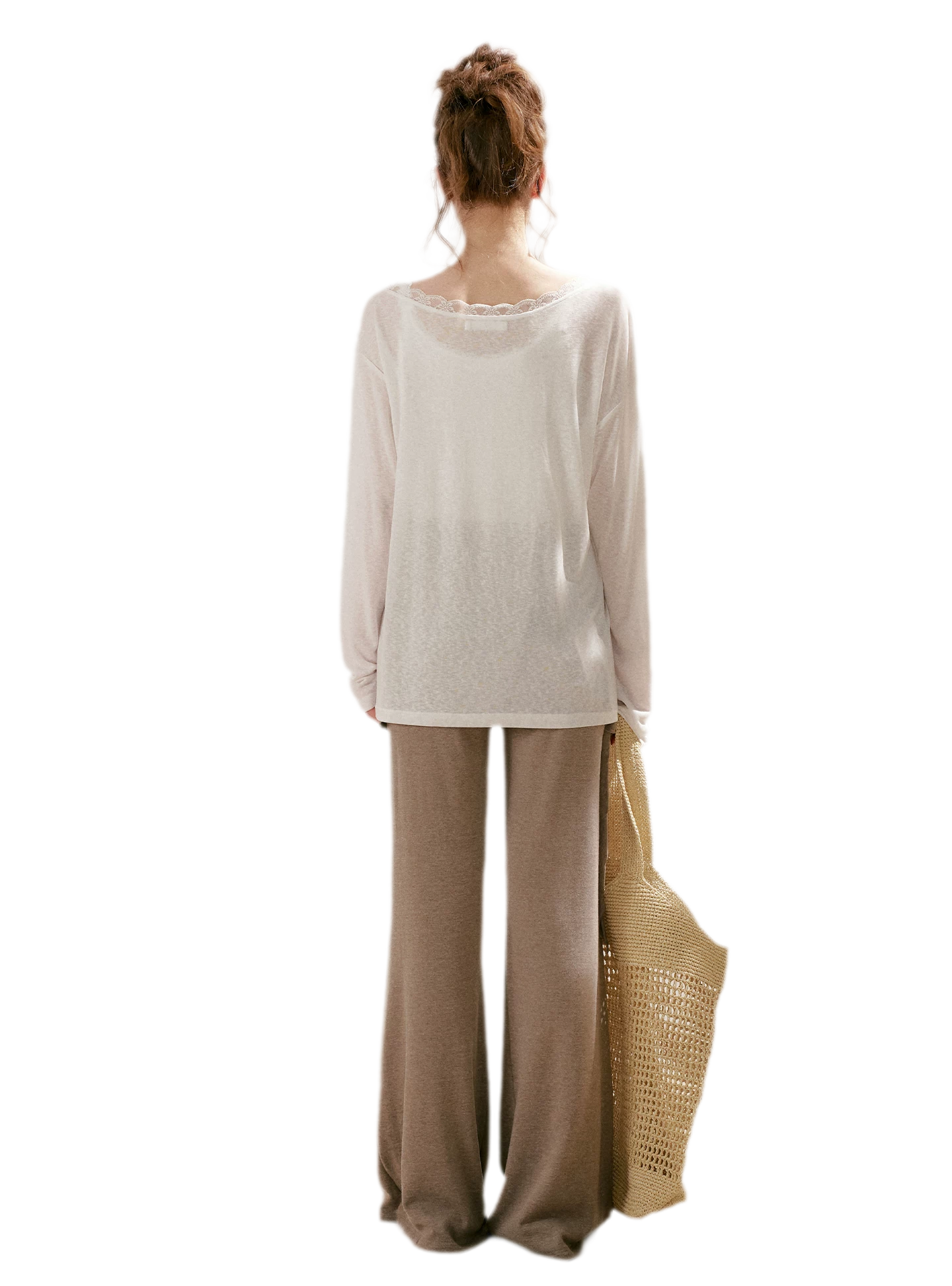 Wrap Tie Flared Pants