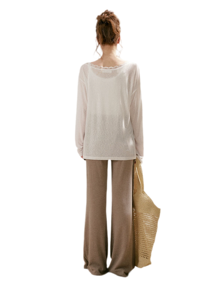 Wrap Tie Flared Pants