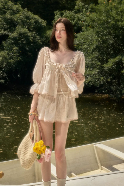 Peach Babydoll Set