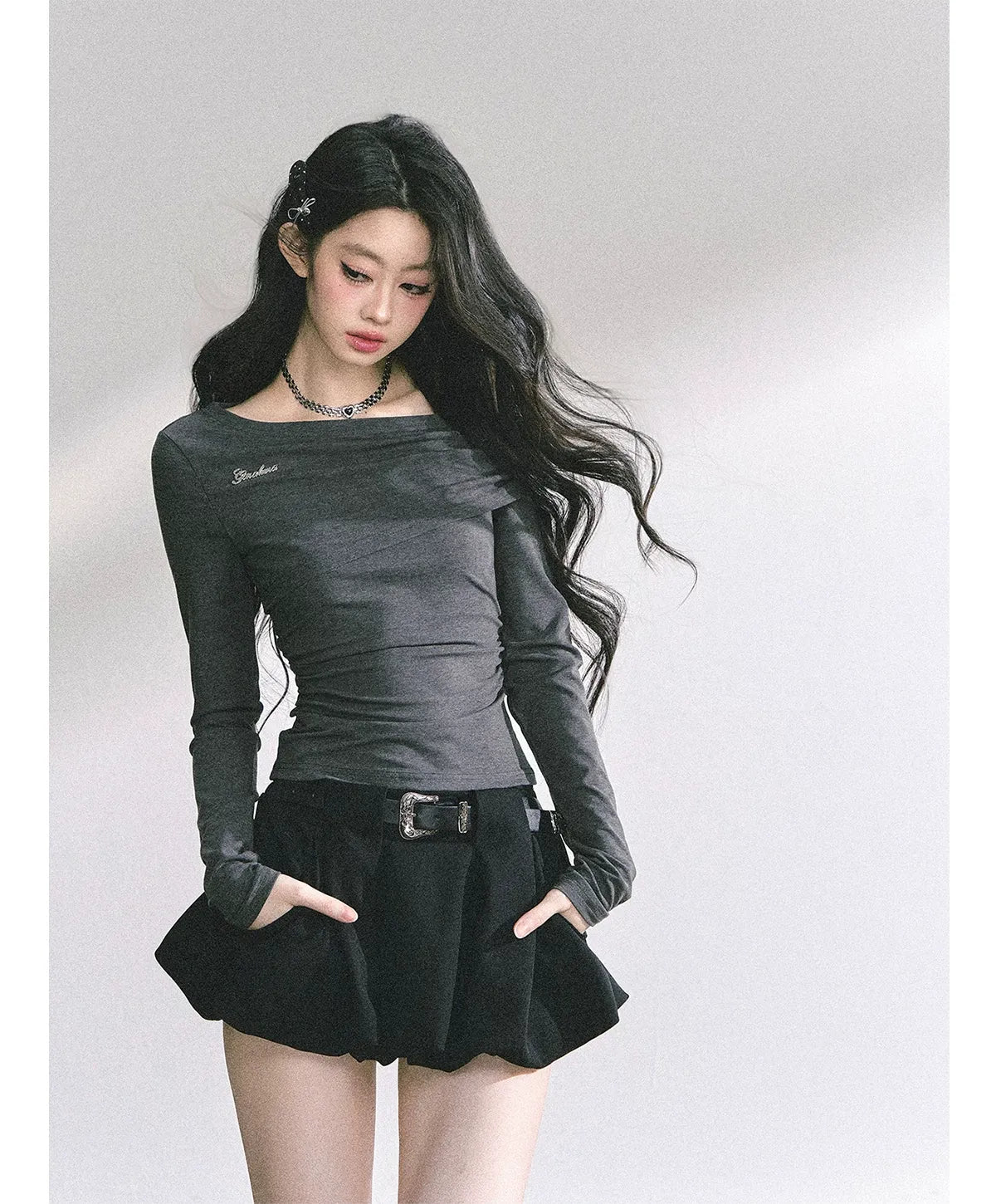 Lace Cutout Shoulder Tee
