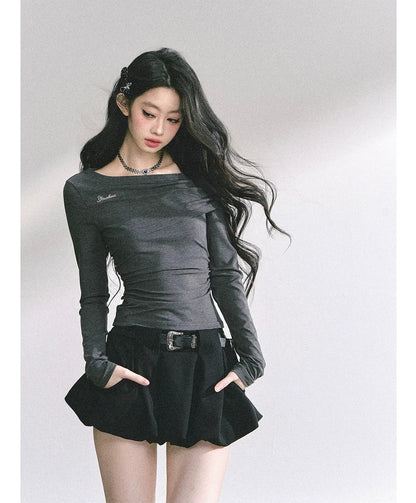 Lace Cutout Shoulder Tee