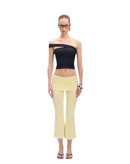 Asymmetric Strap Bustier Top