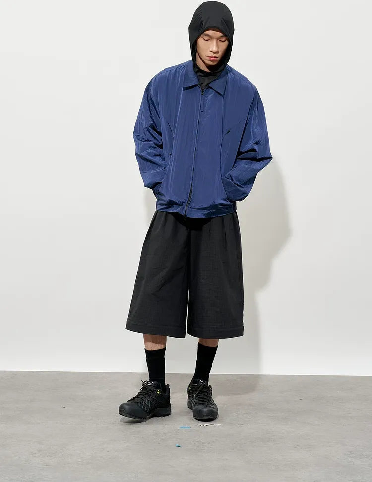 Textured Curved Panel Jacket