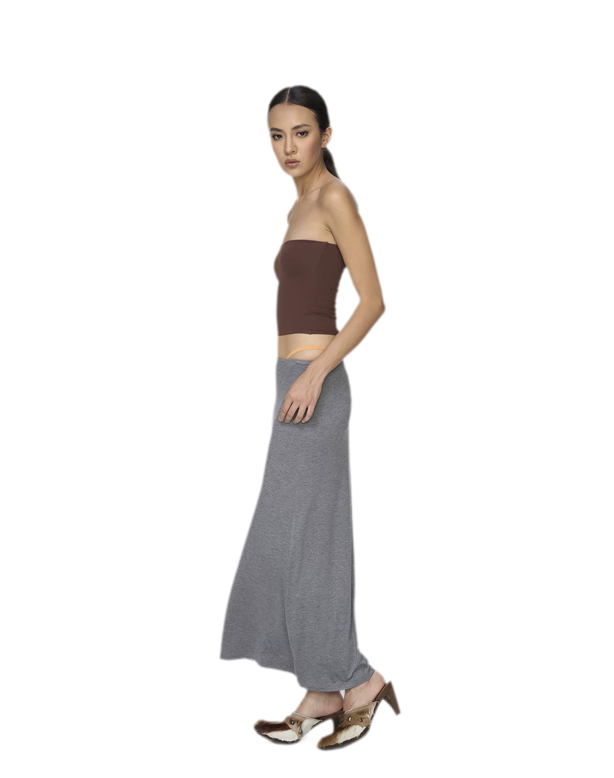 Imported Brushed Bustier Top