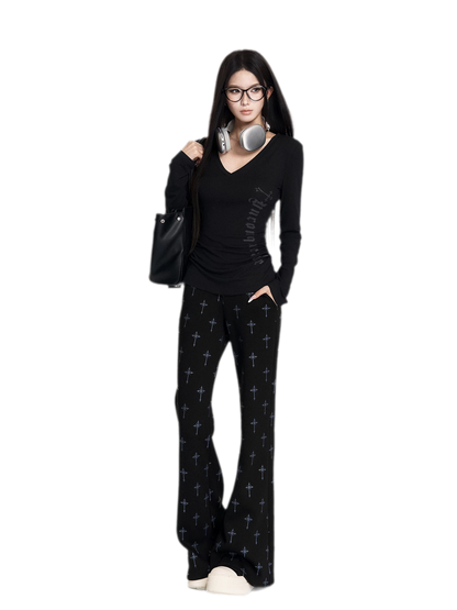 Printed Hooded Trackwear Set