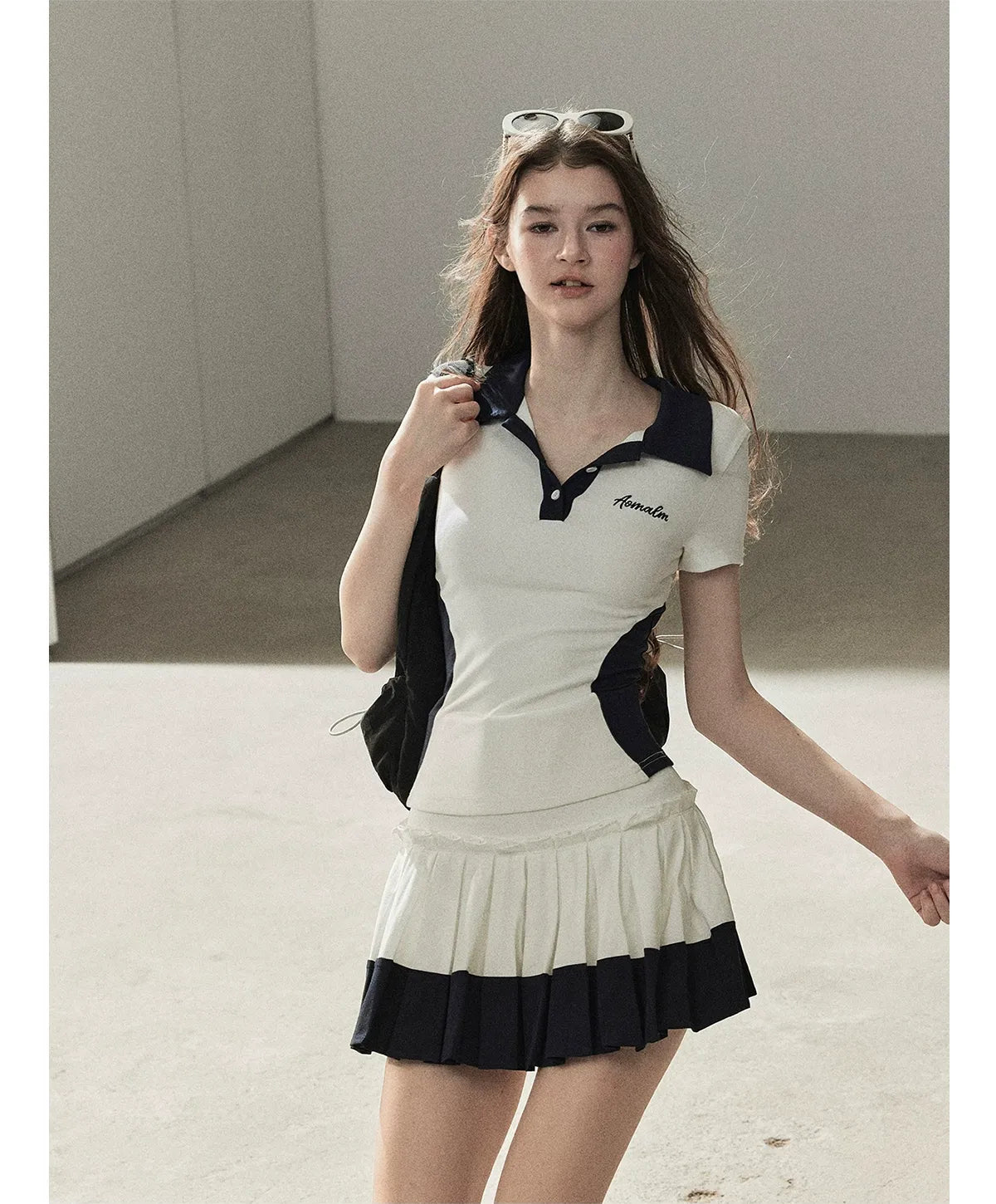 Preppy Knit Skirt Set