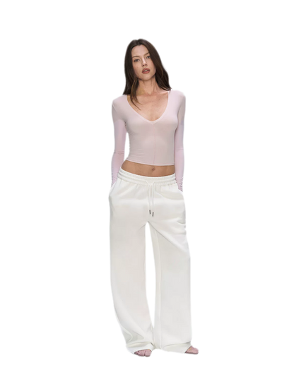 Air Cotton Wide-Leg Sweatpants