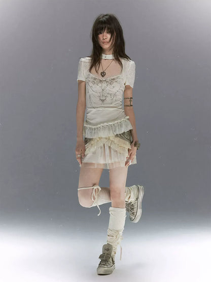 Butterbone Gothic Lace Top