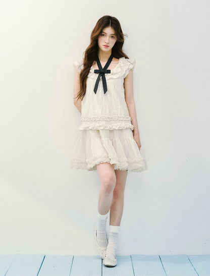 Ruffled A-Line Dress