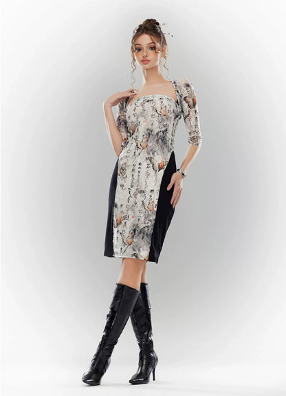 Oil-Waxed Pointed-Toe Tall Boots