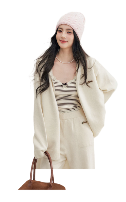 Cozy Knit Hoodie Set