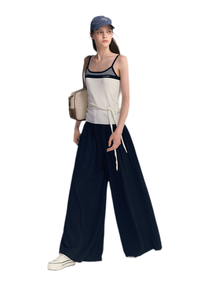 Lyocell Contrast Tie Cami