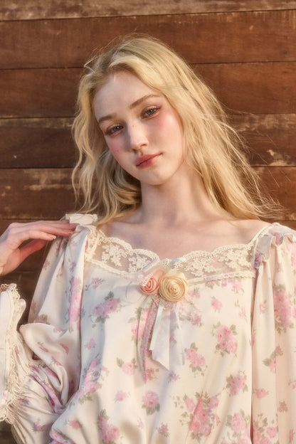 Handmade 3D Flower Brooch Pendant