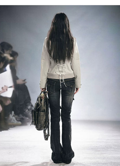 Skinny Grunge Flare Jeans