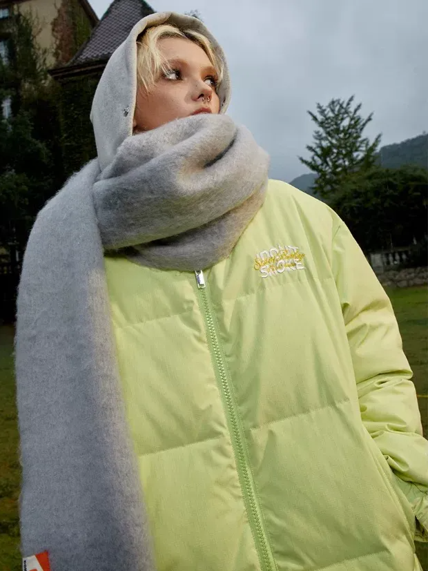 Textured 90-Down Winter Jacket