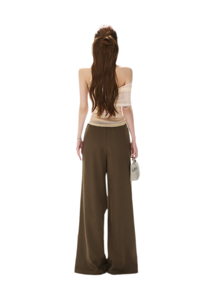 Beaded Ruched Mesh Top