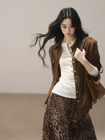 Paisley Jacquard Cropped Wool Top