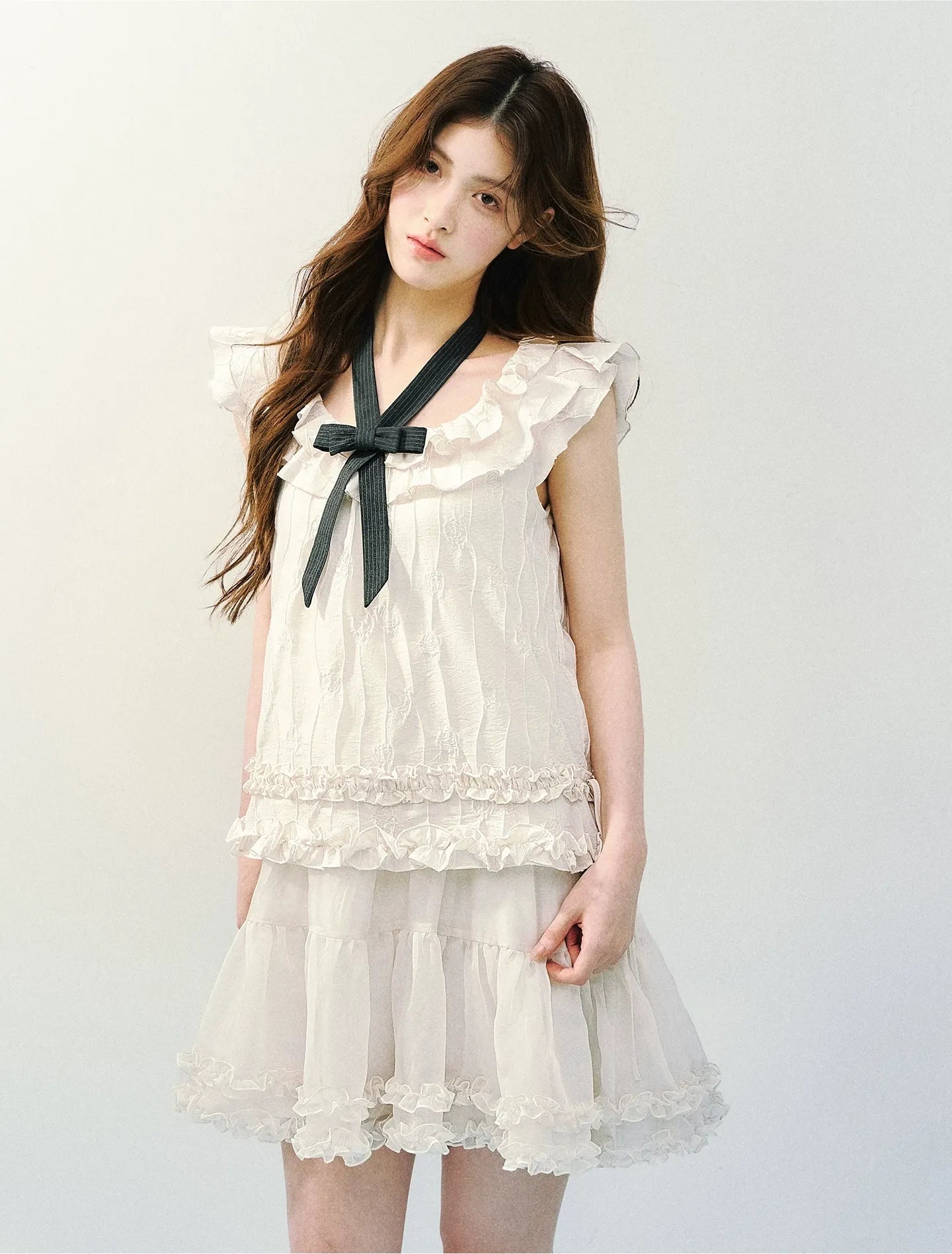Ruffled A-Line Dress
