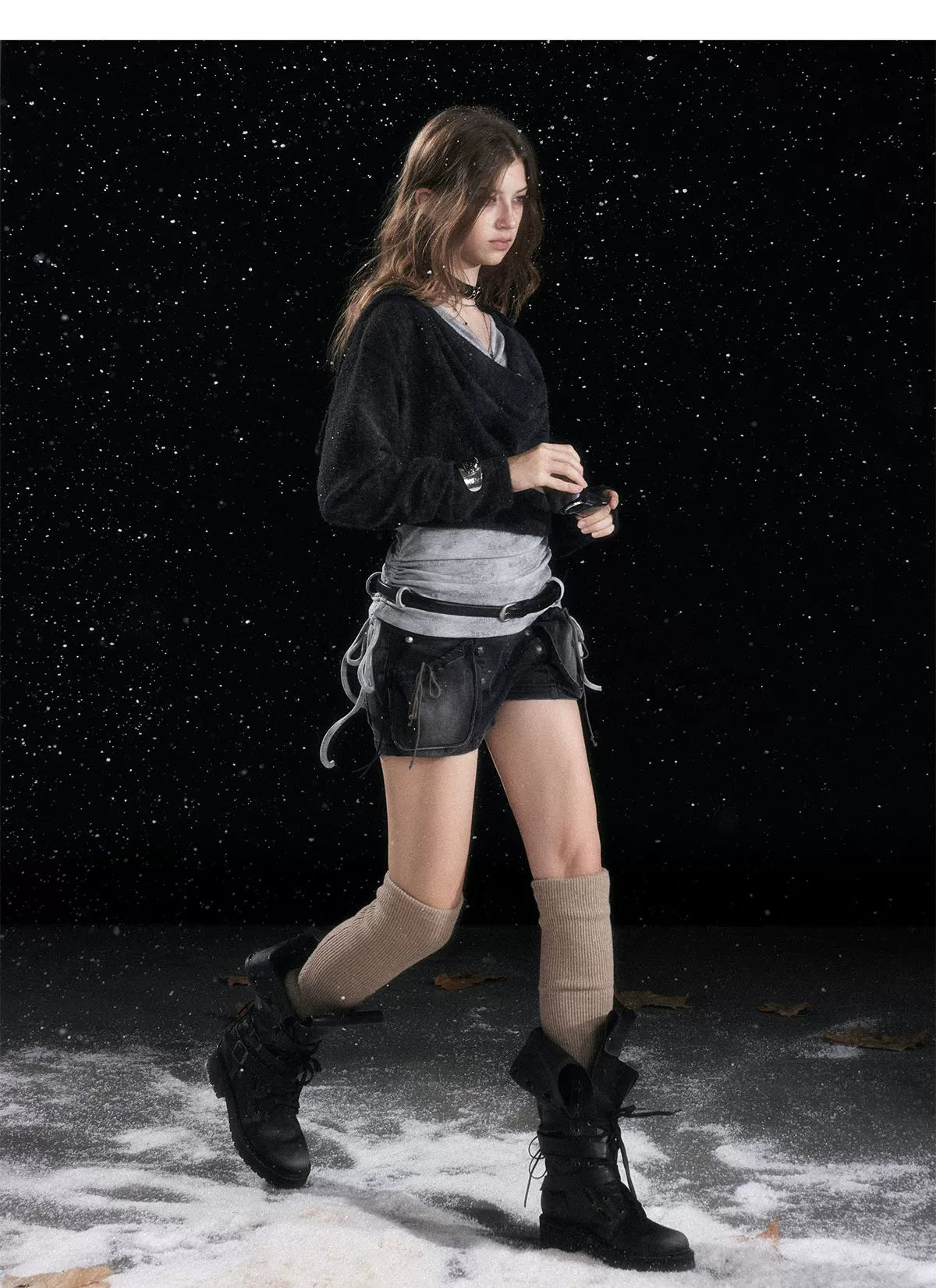 Punk Foldover Platform Boots
