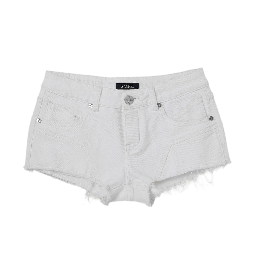 Wild Phantom Ultra Low-Rise Denim Shorts
