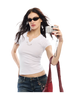 2TH DESIRE Summer V-neck Slim Fit T-shirt – view 22