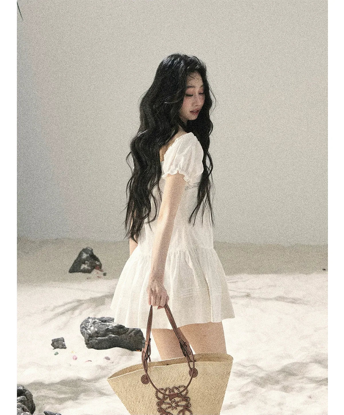 Cloudy Lace Puff Dress