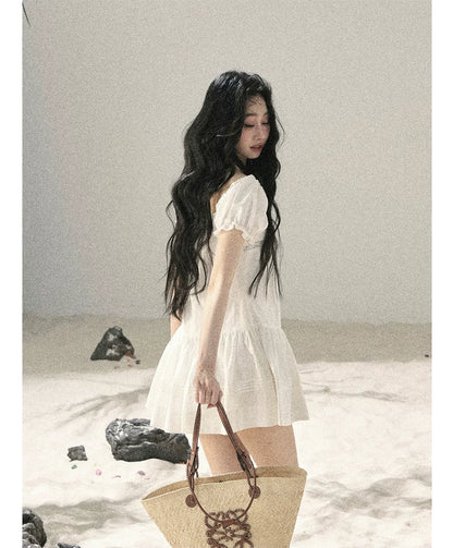 Cloudy Lace Puff Dress