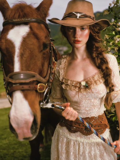 Floral Lace Equestrian Set
