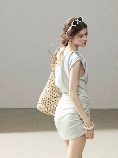 Twist One-Shoulder Dress