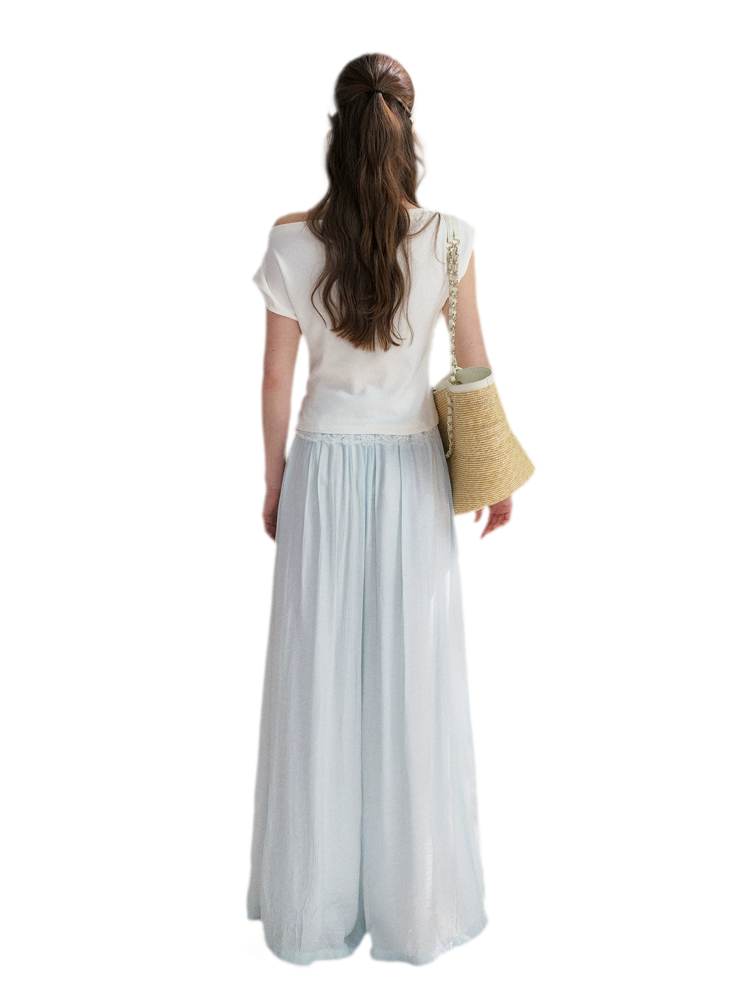 Pleated Wide-Leg Pants