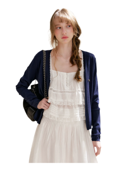 Lace Edge Camisole and Skirt Set