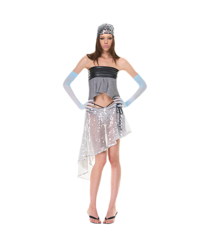 Shimmering Asymmetric Cover-Up