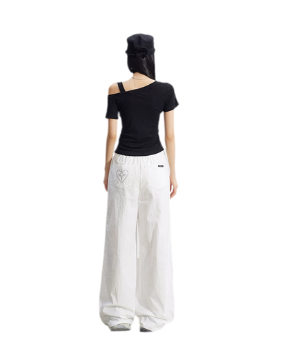 Heart Wide-Leg Pants