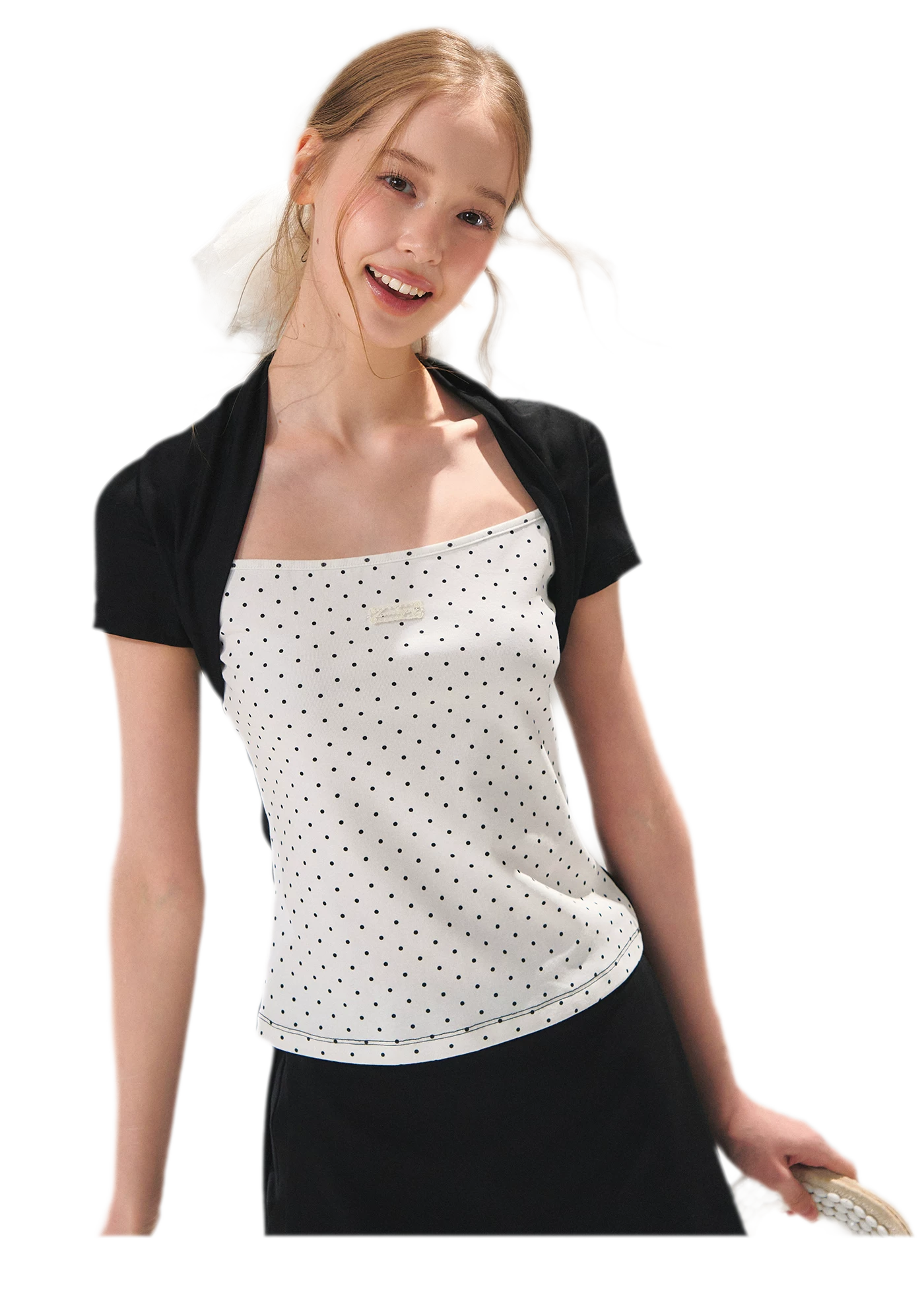Colorblock Faux Two-Piece Tee