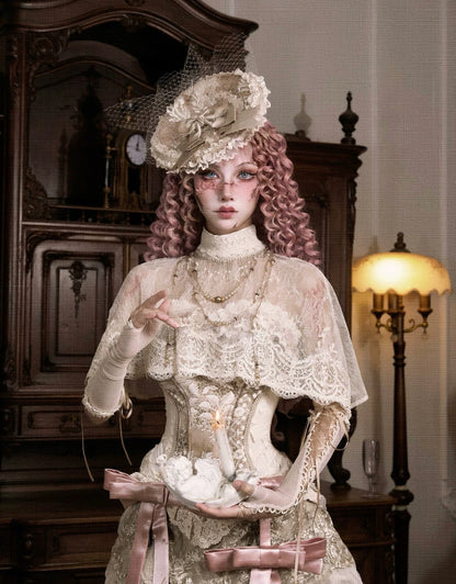 Lace Victorian Cape Top