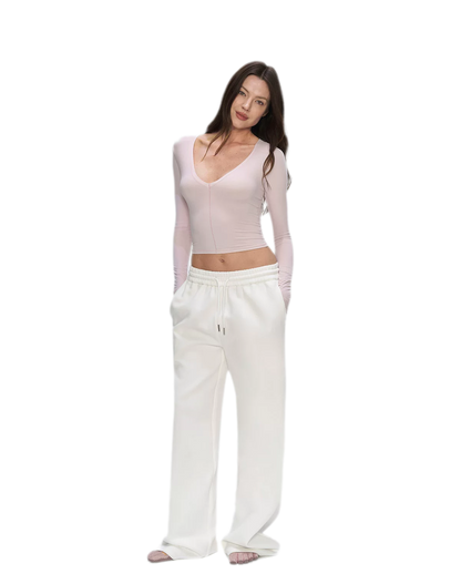 Air Cotton Wide-Leg Sweatpants