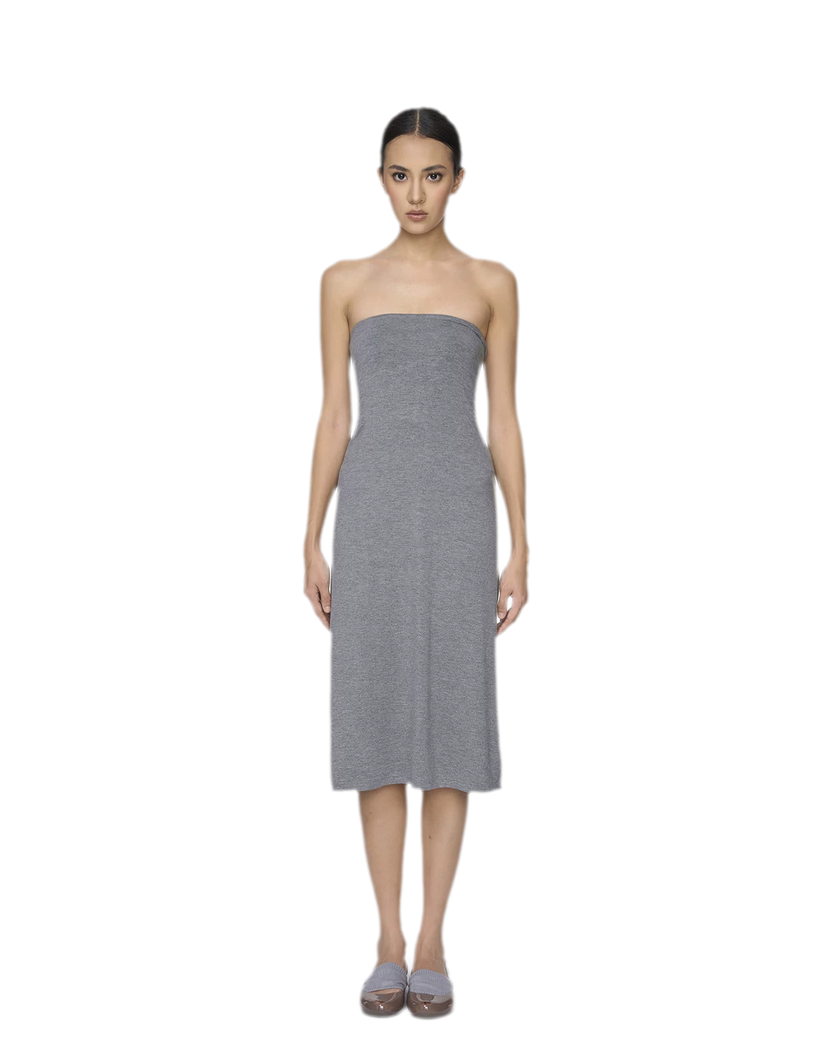 Straight Tube Midi Dress