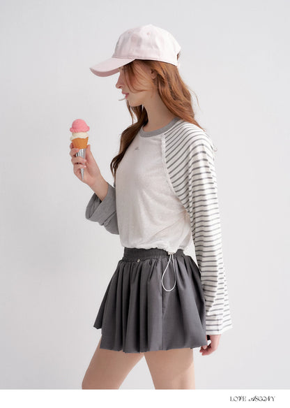 Lyocell Drawstring Raglan Sleeve Sun Protection Tee