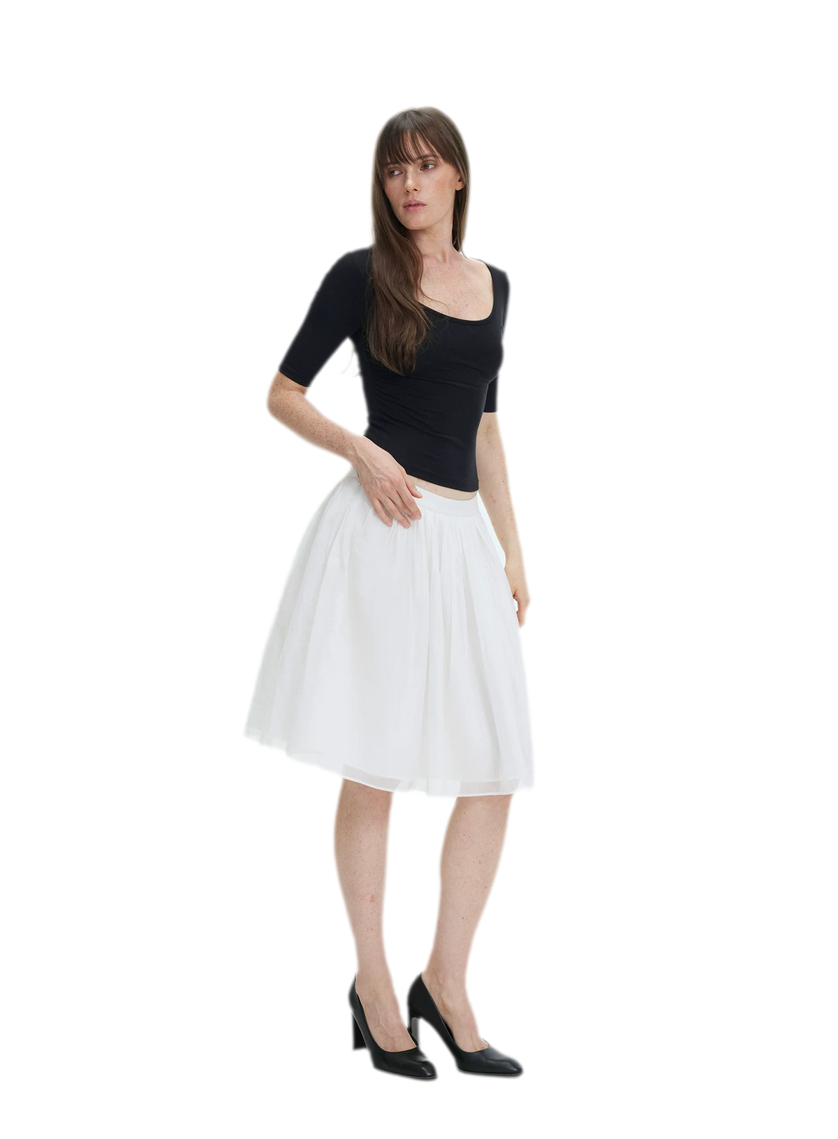 Soft U-Neck Slim-Fit T-Shirt
