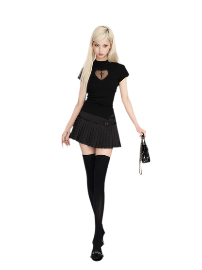 Stretch Velvet Thigh-High Socks