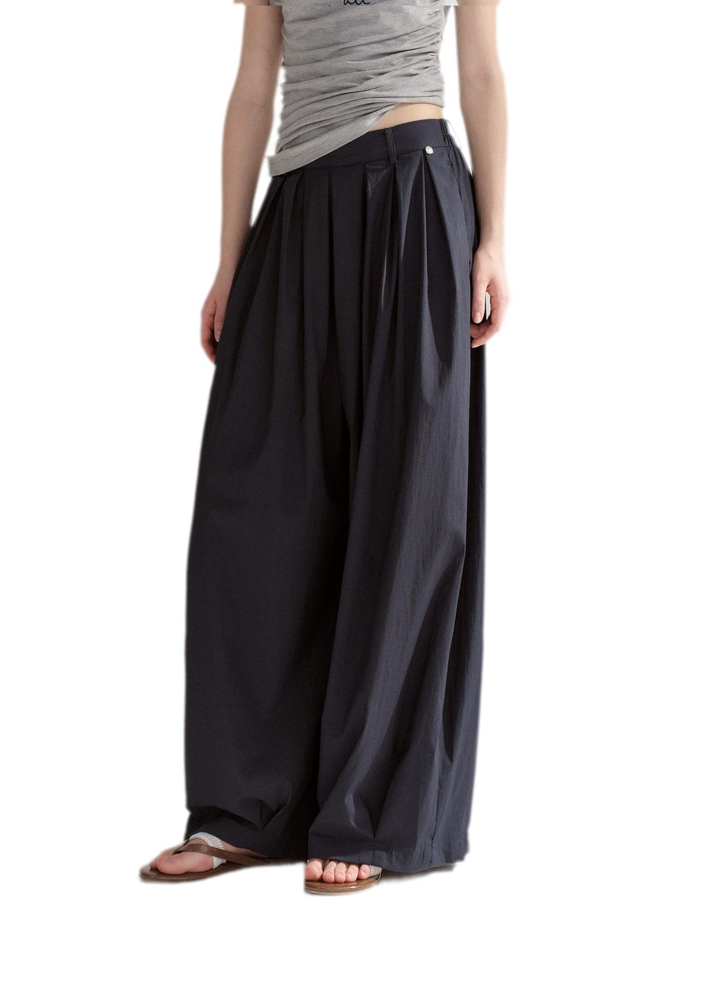 Pleated Balloon Relaxed Pants