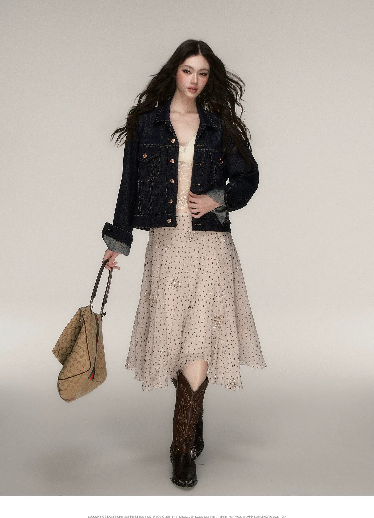 Raw Denim Cropped Jacket
