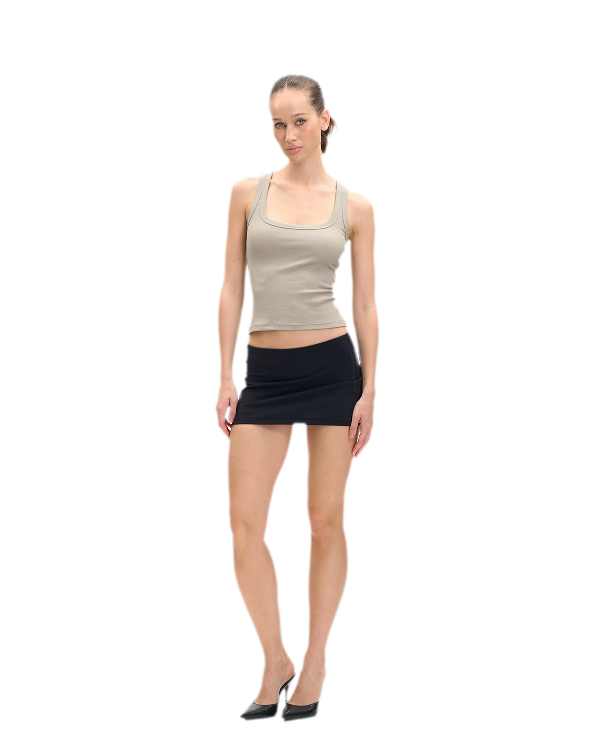 Ribbed U-Neck Cami