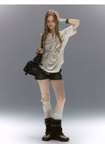 Punk Tencel Studded Tee
