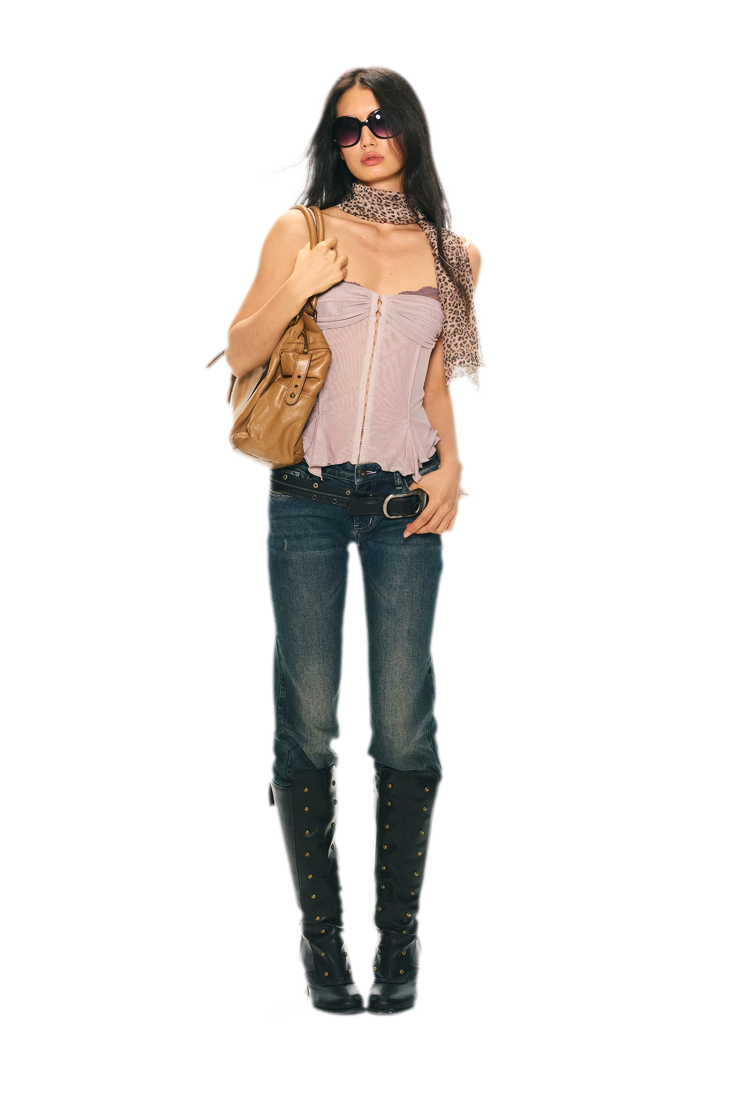 Original Lace Splicing Mesh Camisole