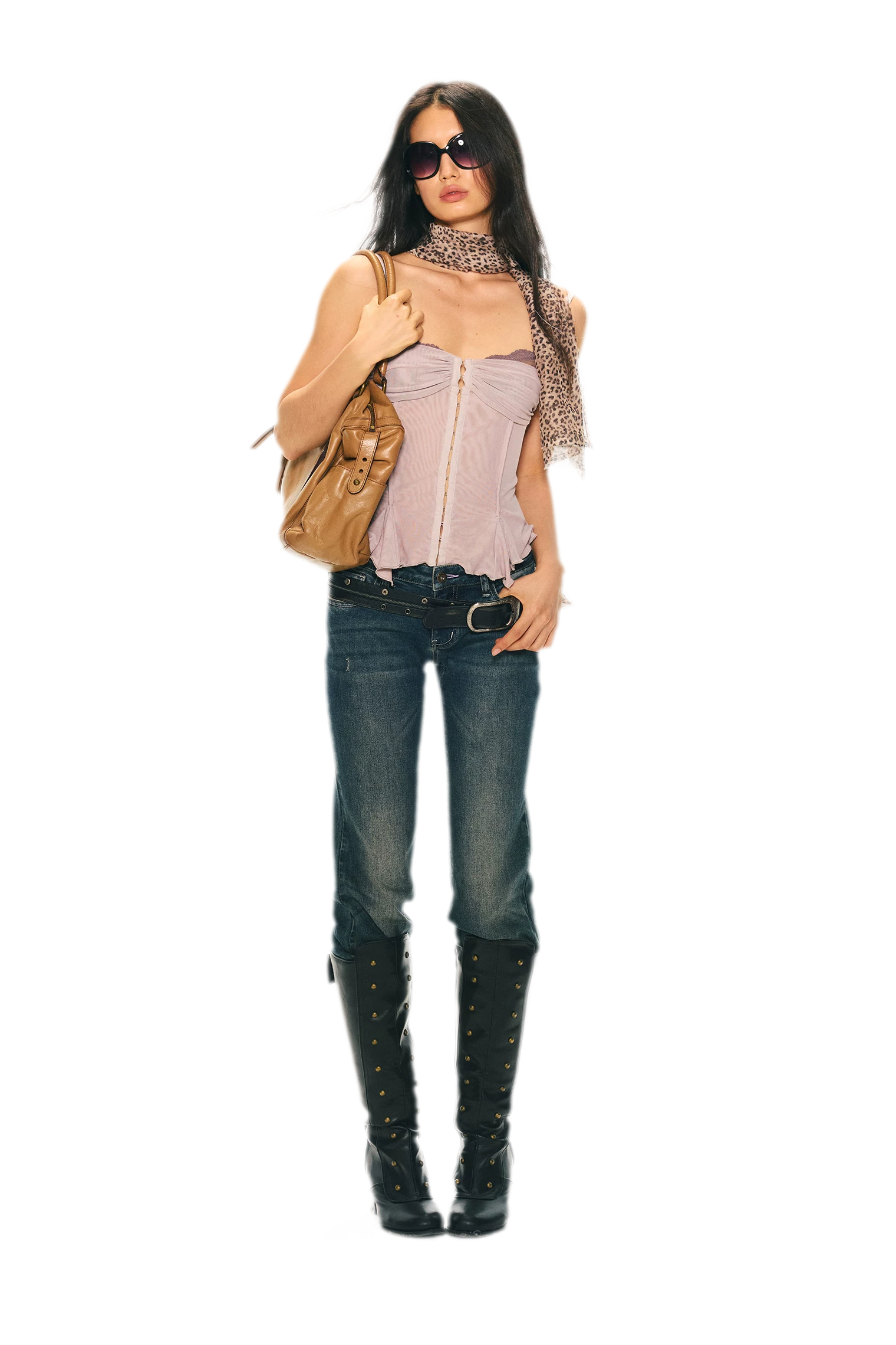 Original Lace Splicing Mesh Camisole