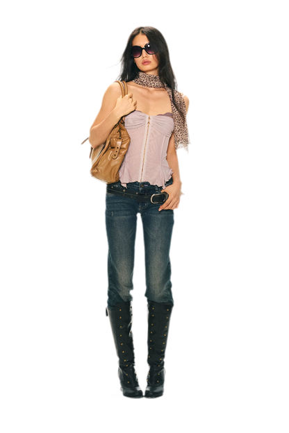 Original Lace Splicing Mesh Camisole