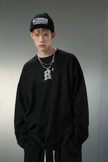 Eco Suede Oversized Sweatshirt
