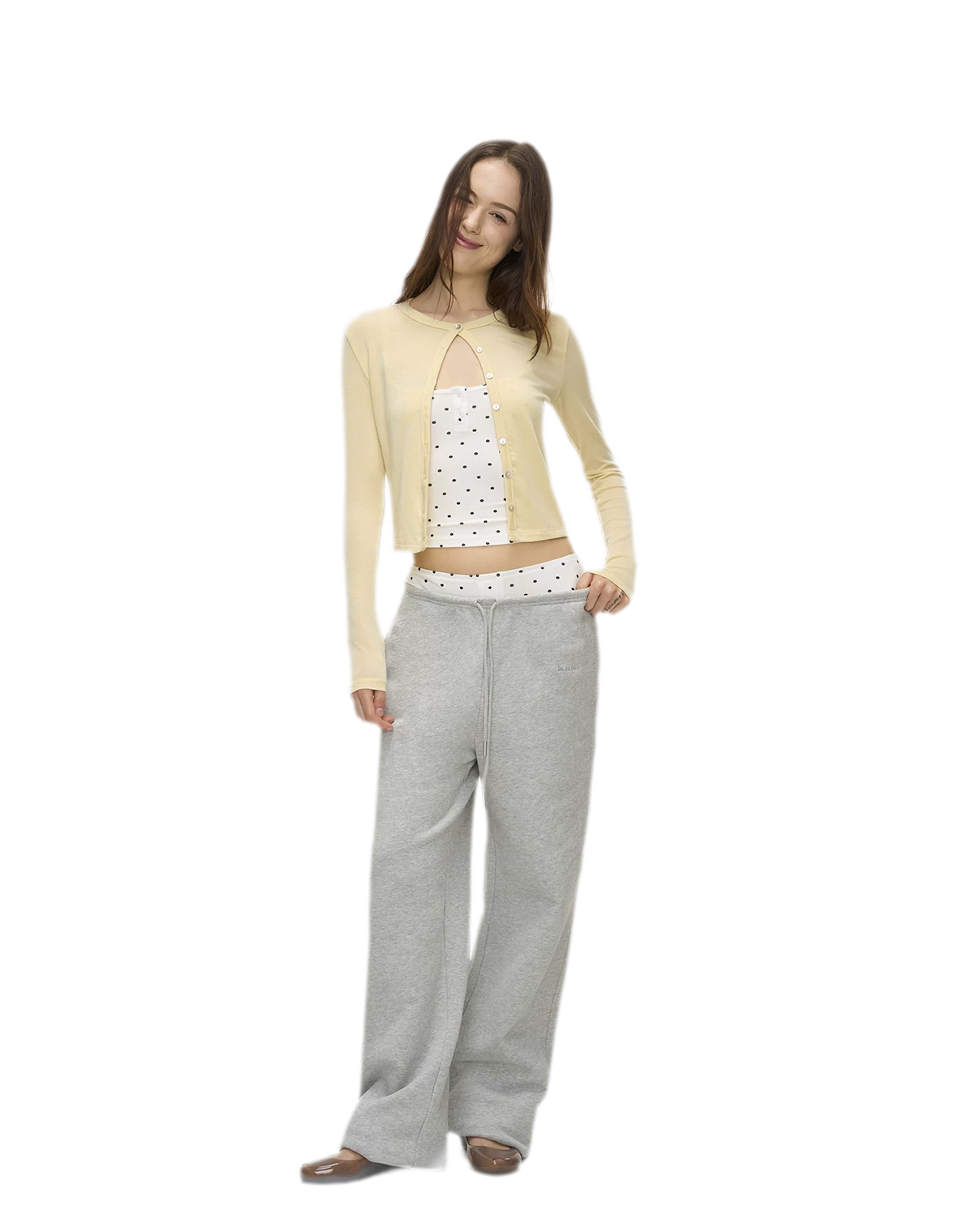 Polka Dot Embroidered Set