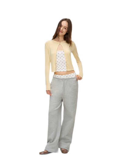 Polka Dot Embroidered Set